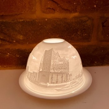 Dome Light Motiv Hamburg Hafencity, leuchtend